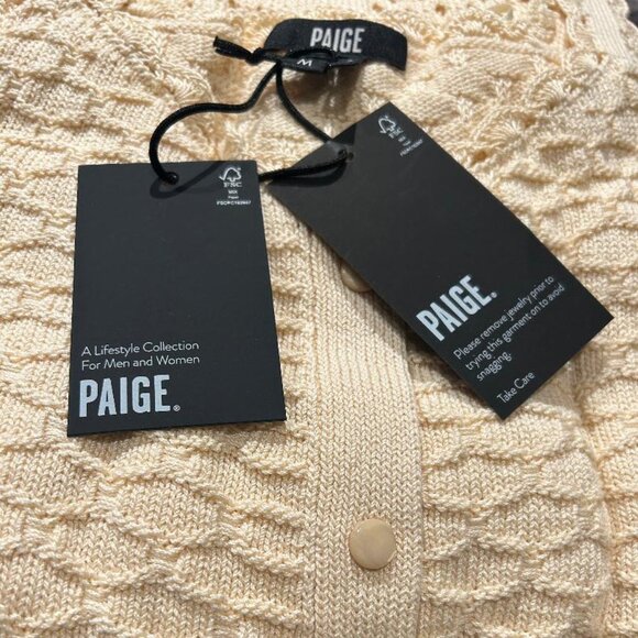PAIGE  faustine crochet dress in Ecru Size M New With Tags $279 - Picture 9 of 9
